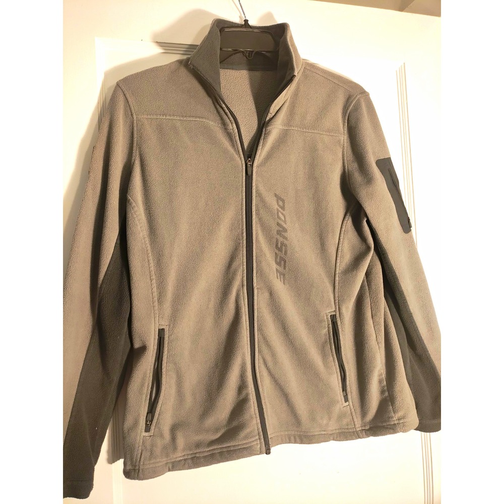 Ponsse Men's XL Gray Full-Zip Fleece Jacket Stand-Up Collar Pockets L233